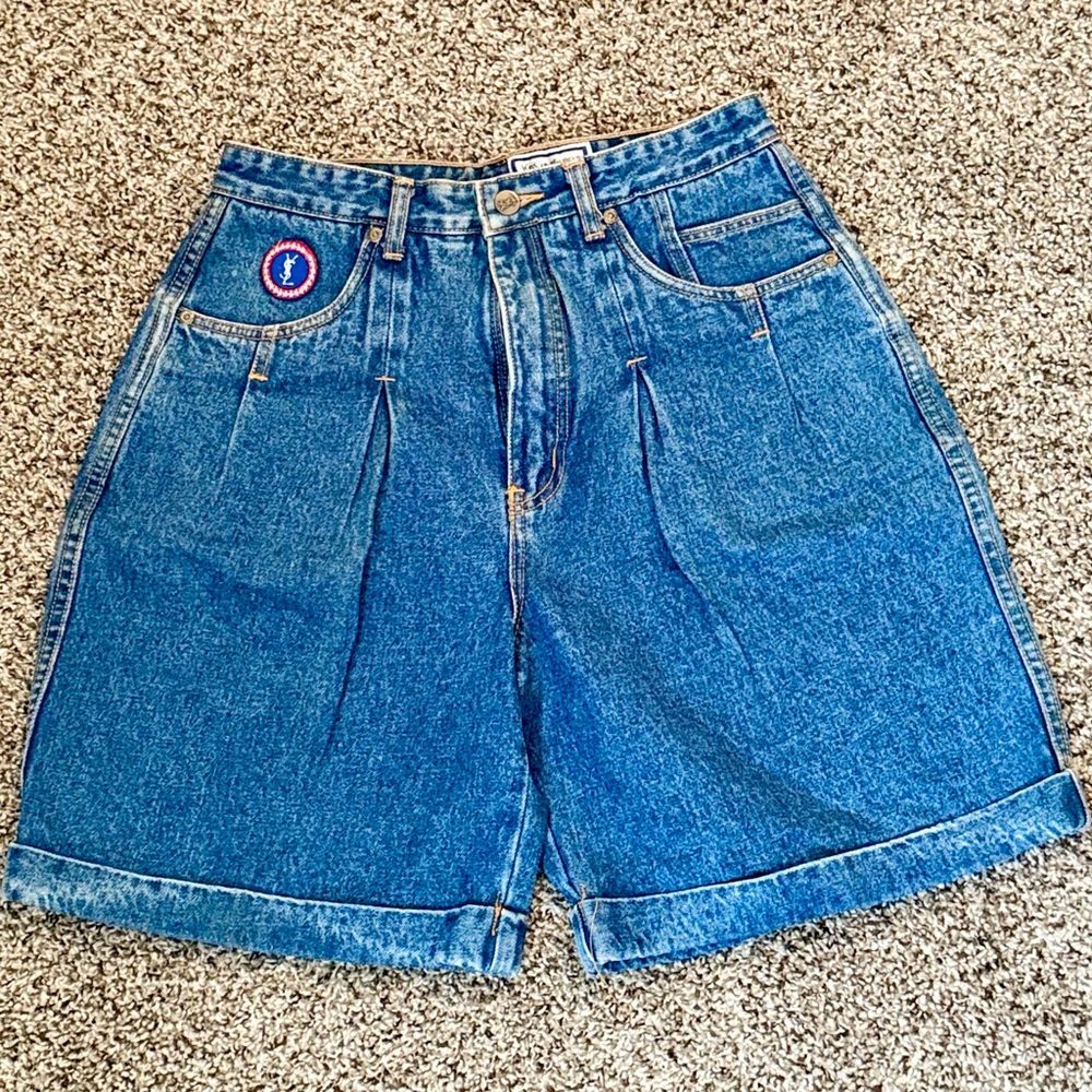 Yves Saint Laurent Classic Blue Jean Shorts